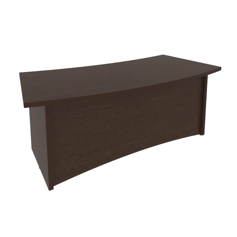 Стол руководителя криволинейный First KSR-3 (венге Цаво)